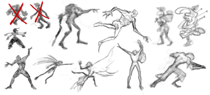 Thumbnail Character Gesture And Design Practice 1 - Copyright 2020, Jephyr (Jeff Curtis), All Rights Reserved